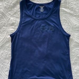 Nasty Pig blue tank top, size small
